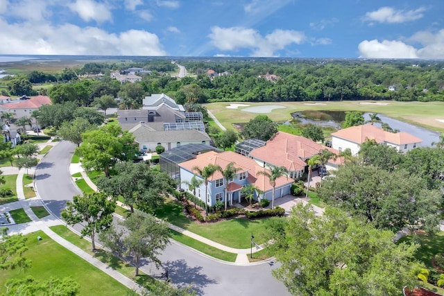 1786 Lee Janzen Dr, Kissimmee, FL 34744 - aerial view featuring a water view, golf course view, and a residential view