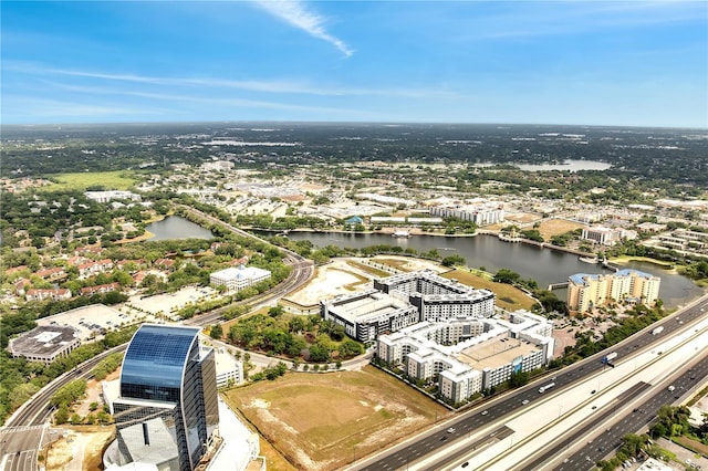 819 Haulover Dr, Altamonte Springs, FL 32714 - drone / aerial view of a large body of water and a main thoroughfare