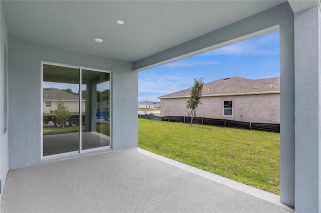 view of patio / terrace with fence
