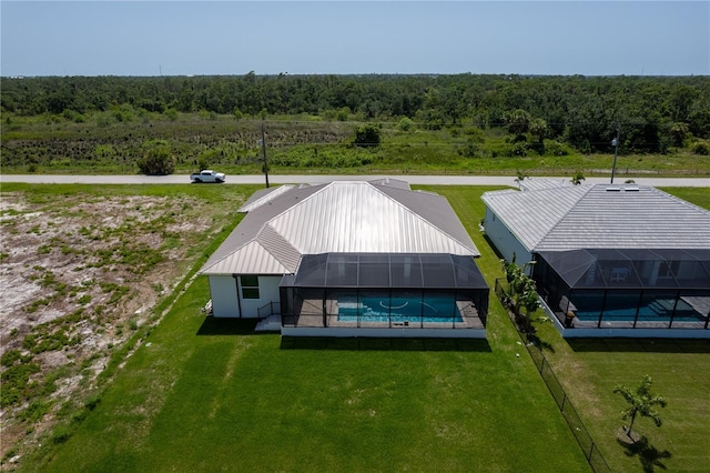 235 Rotonda Blvd S, Rotonda West, FL 33947 - view from above of property featuring a heavily wooded area