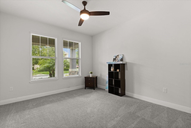 16124 Azure Key St, Winter Garden, FL 34787 - empty room featuring carpet, a ceiling fan, and baseboards