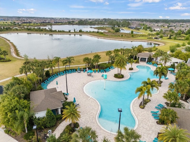 16124 Azure Key St, Winter Garden, FL 34787 - community pool featuring a water view