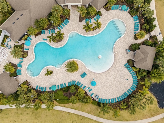16124 Azure Key St, Winter Garden, FL 34787 - drone / aerial view of a pool area