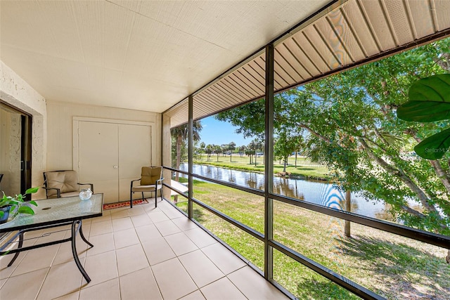 2175 Golf Isle Dr Unit 1022, Melbourne, FL 32935 - sunroom with a water view