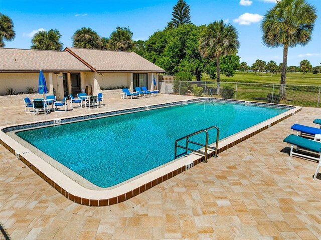 2175 Golf Isle Dr Unit 1022, Melbourne, FL 32935 - pool featuring a patio and fence