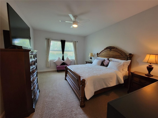 603 Sanctuary Golf Pl, Apopka, FL 32712 - bedroom featuring ceiling fan, baseboards, and light carpet