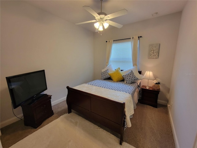 603 Sanctuary Golf Pl, Apopka, FL 32712 - bedroom with baseboards, carpet, and ceiling fan