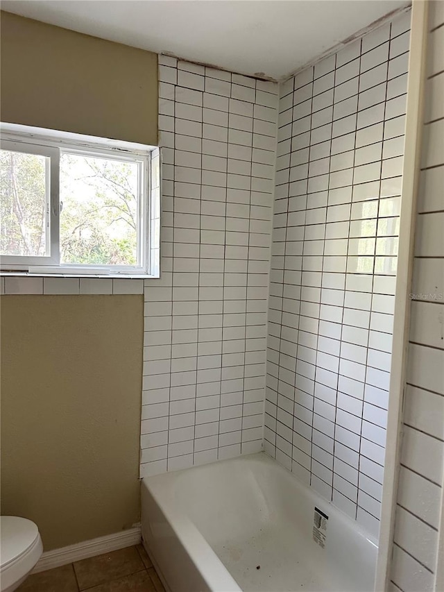 210 Church St, Davenport, FL 33896 - full bath with a bath, tile patterned flooring, a shower, and toilet