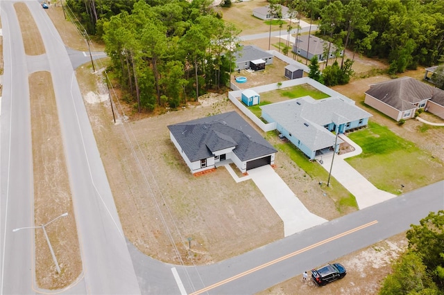 bird's eye view featuring a residential view