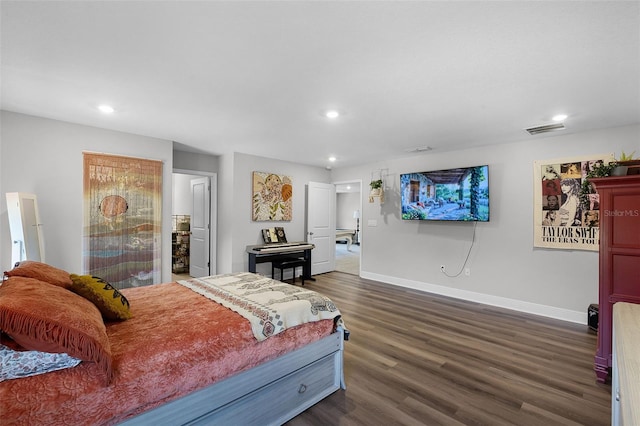 4485 Renly Ln, Clermont, FL 34711 - bedroom with recessed lighting and dark wood-type flooring