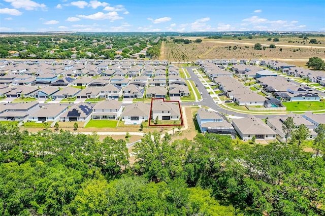 4485 Renly Ln, Clermont, FL 34711 - aerial view of residential area featuring property boundaries highlighted