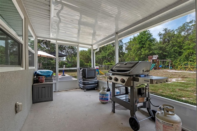 view of sunroom / solarium