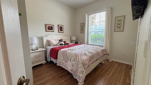 7415 Devereaux St, Reunion, FL 34747 - bedroom with dark wood-style floors and baseboards
