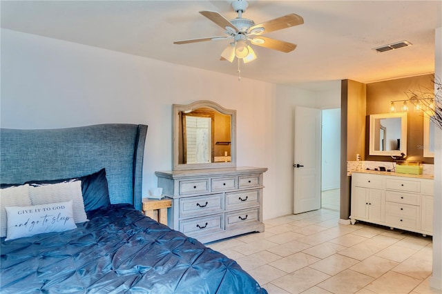 3328 Fox Rdg, Winter Haven, FL 33884 - bedroom featuring ceiling fan and ensuite bathroom