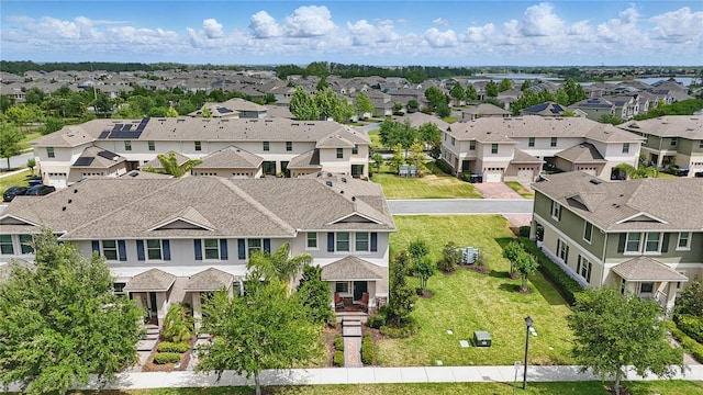 aerial view of residential area