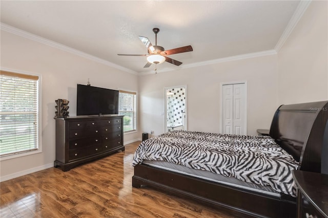 14208 Morning Frost Dr, Orlando, FL 32828 - bedroom with crown molding and multiple windows