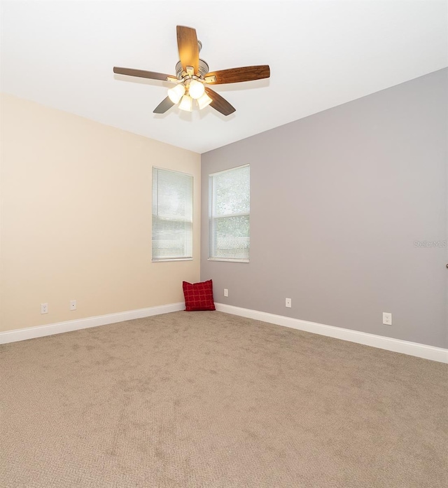 5815 Twisted Oaks Dr, Sebring, FL 33876 - unfurnished room featuring carpet, ceiling fan, and baseboards
