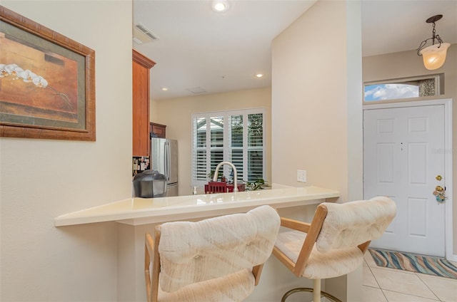3321 San Jacinto Cir Unit 116, Sanford, FL 32771 - entryway with light tile patterned flooring and recessed lighting