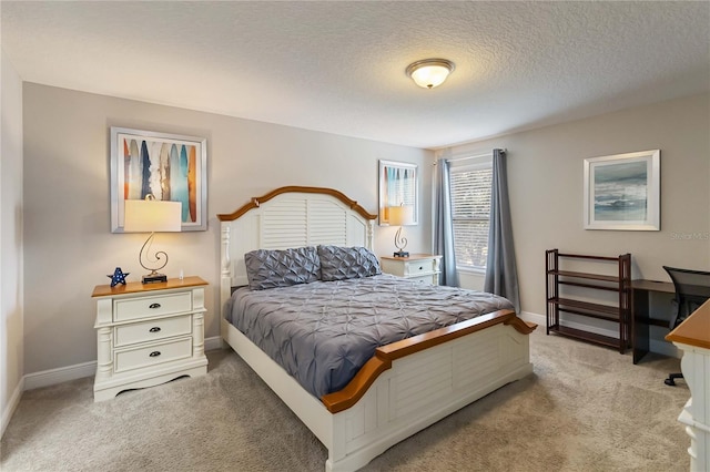 4201 Oakview Dr, Davenport, FL 33837 - bedroom featuring light colored carpet, a textured ceiling, and baseboards