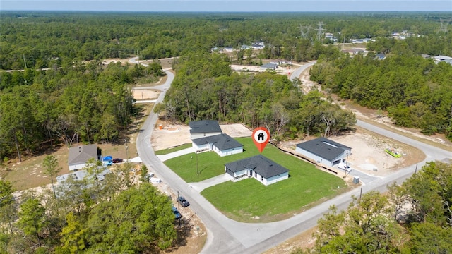 6257 SW 153 Rd Ln, Ocala, FL 34473 - bird's eye view with a forest view