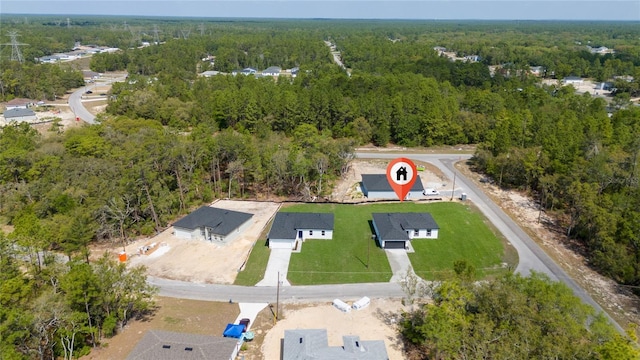 6257 SW 153 Rd Ln, Ocala, FL 34473 - aerial view with a view of trees