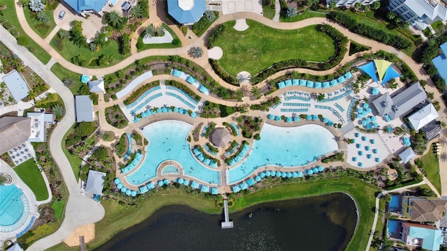 8044 Lost Shaker Ln, Kissimmee, FL 34747 - aerial overview of property's location with a large body of water