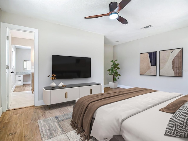 236 N Ranger Blvd, Winter Park, FL 32792 - bedroom with light wood-style floors and a ceiling fan