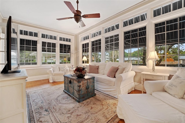 view of sunroom / solarium