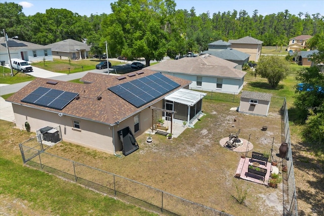 drone / aerial view featuring a residential view