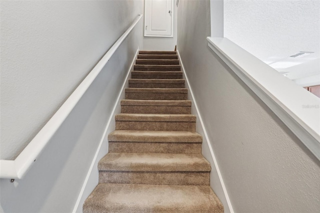 6013 Blue Lily Way, Winter Garden, FL 34787 - stairs featuring carpet floors and baseboards