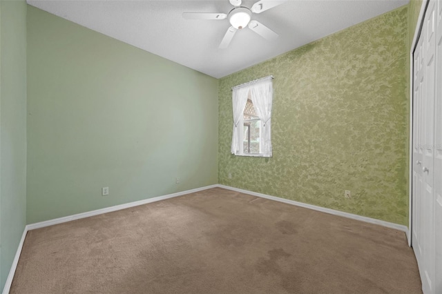 1868 Rachels Ridge Loop Unit L, Ocoee, FL 34761 - carpeted empty room featuring ceiling fan and baseboards