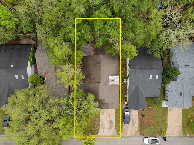 1105 Mill Run Cir, Apopka, FL 32703 - aerial view of property and surrounding area with property boundaries highlighted