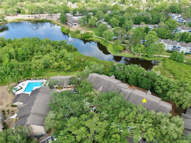 956 Salt Pond Pl Unit 207, Altamonte Springs, FL 32714 - drone / aerial view of a large body of water and a pool