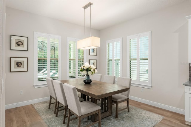 8017 Chilton Dr, Orlando, FL 32836 - dining area featuring plenty of natural light, light wood finished floors, and baseboards