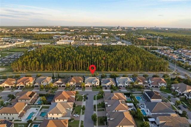 8017 Chilton Dr, Orlando, FL 32836 - aerial view at dusk of a residential view