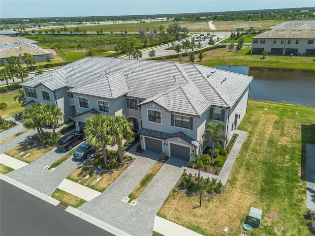 15242 Sunny Day Dr, Bradenton, FL 34211 - drone / aerial view featuring a water view