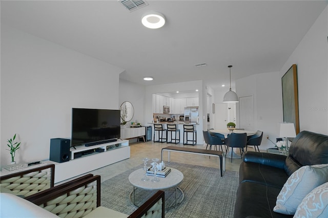 15242 Sunny Day Dr, Bradenton, FL 34211 - living room with recessed lighting and visible vents