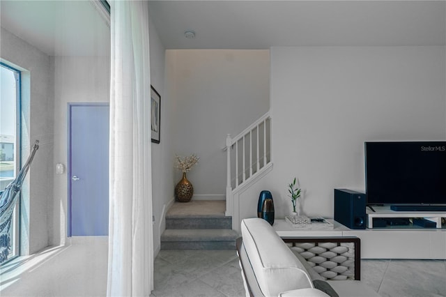15242 Sunny Day Dr, Bradenton, FL 34211 - stairs with tile patterned flooring
