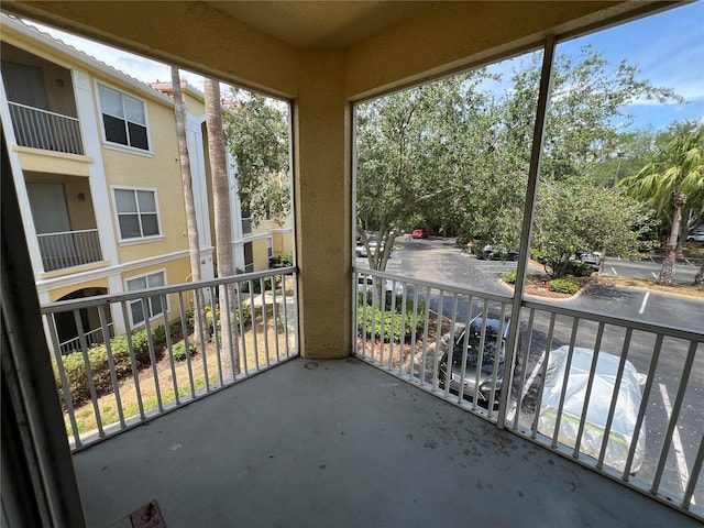 view of balcony
