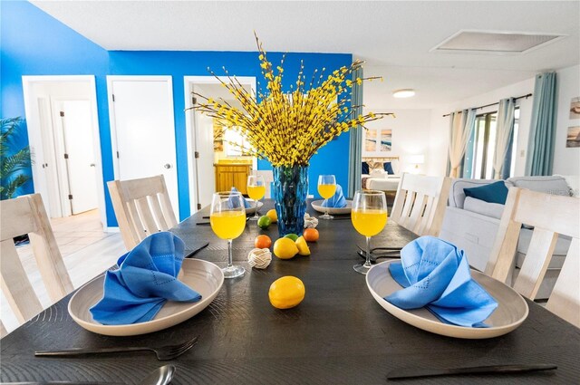 view of dining area