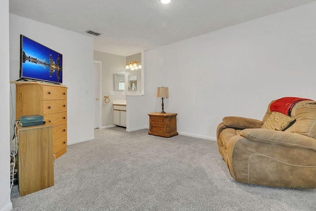 3106 S Semoran Blvd Unit P-2, Orlando, FL 32822 - sitting room with carpet floors and baseboards