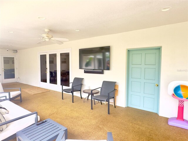 1644 Hibiscus Ave, Winter Park, FL 32789 - view of patio / terrace with a ceiling fan