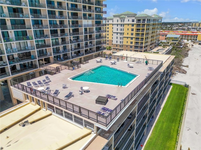 4139 S Atlantic Ave Unit B707, New Smyrna Beach, FL 32169 - community pool featuring a patio