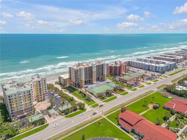 4139 S Atlantic Ave Unit B707, New Smyrna Beach, FL 32169 - aerial view featuring a city view, a beach view, and a water view