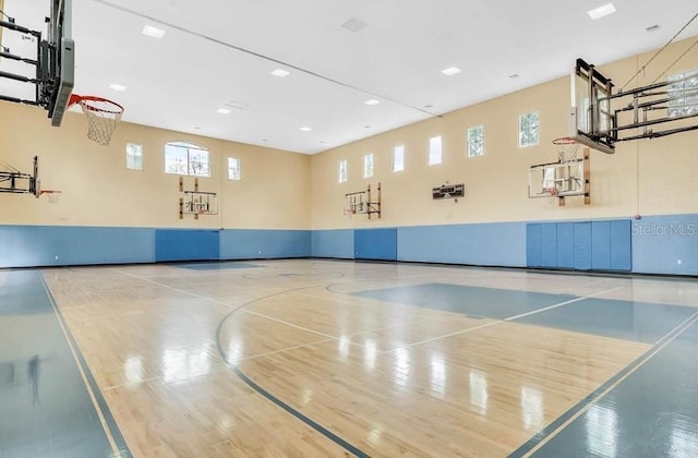 view of sport court with community basketball court