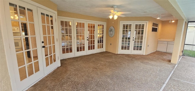 62 Barkley Ln, Palm Coast, FL 32137 - unfurnished sunroom with french doors