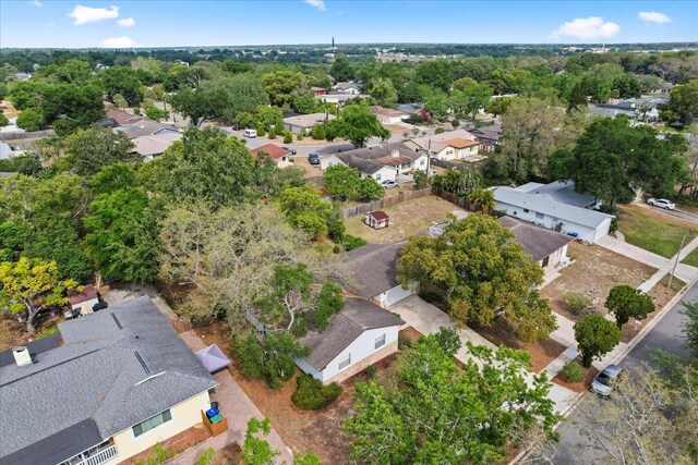 bird's eye view with a residential view