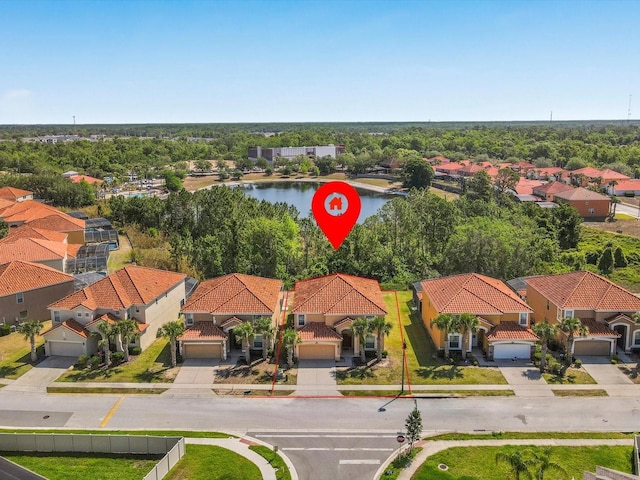 411 Cabello Dr, Davenport, FL 33837 - aerial view with a residential view and a water view