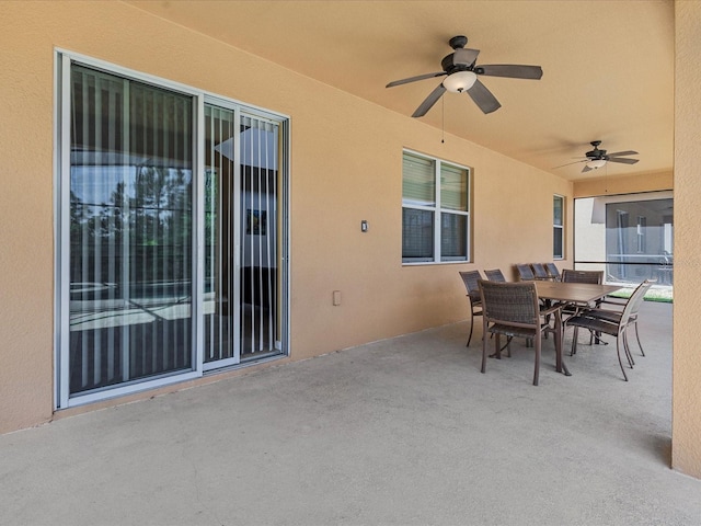 411 Cabello Dr, Davenport, FL 33837 - view of patio featuring ceiling fan and outdoor dining space