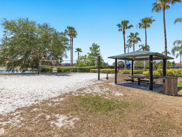 411 Cabello Dr, Davenport, FL 33837 - view of property's community with a gazebo, a water view, and volleyball court
